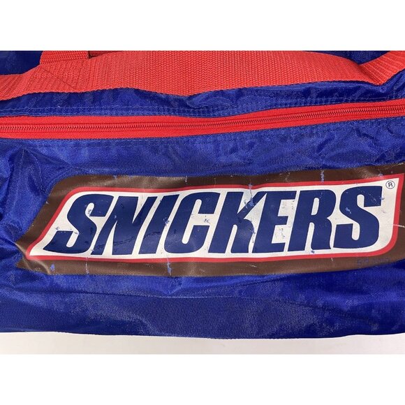 Snickers Athletic Soccer Football Duffel Sport Bag Vtg 1990 Candy Advertisement - Picture 9 of 11